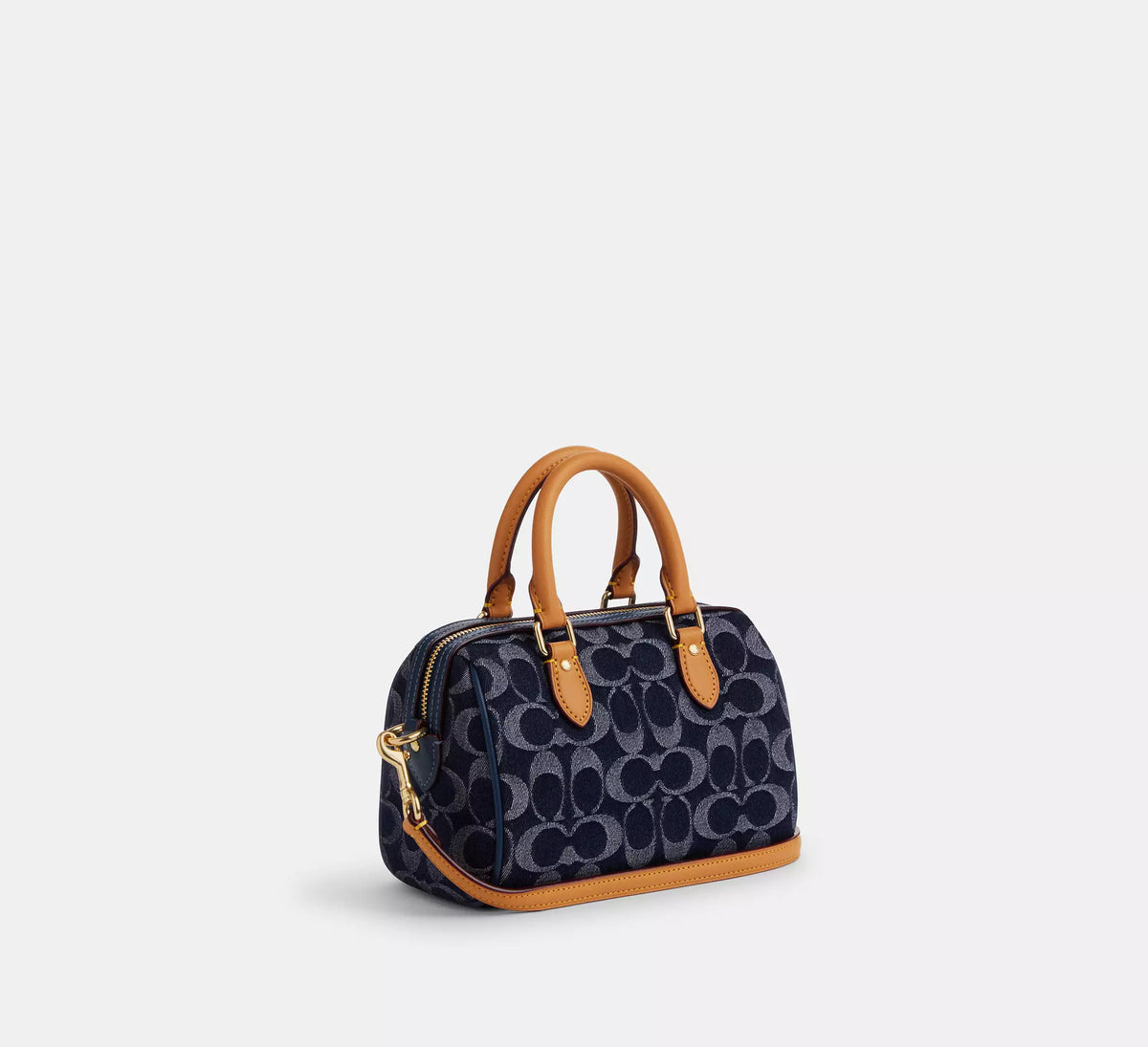 Mini Rowan Crossbody Bag In Signature Denim