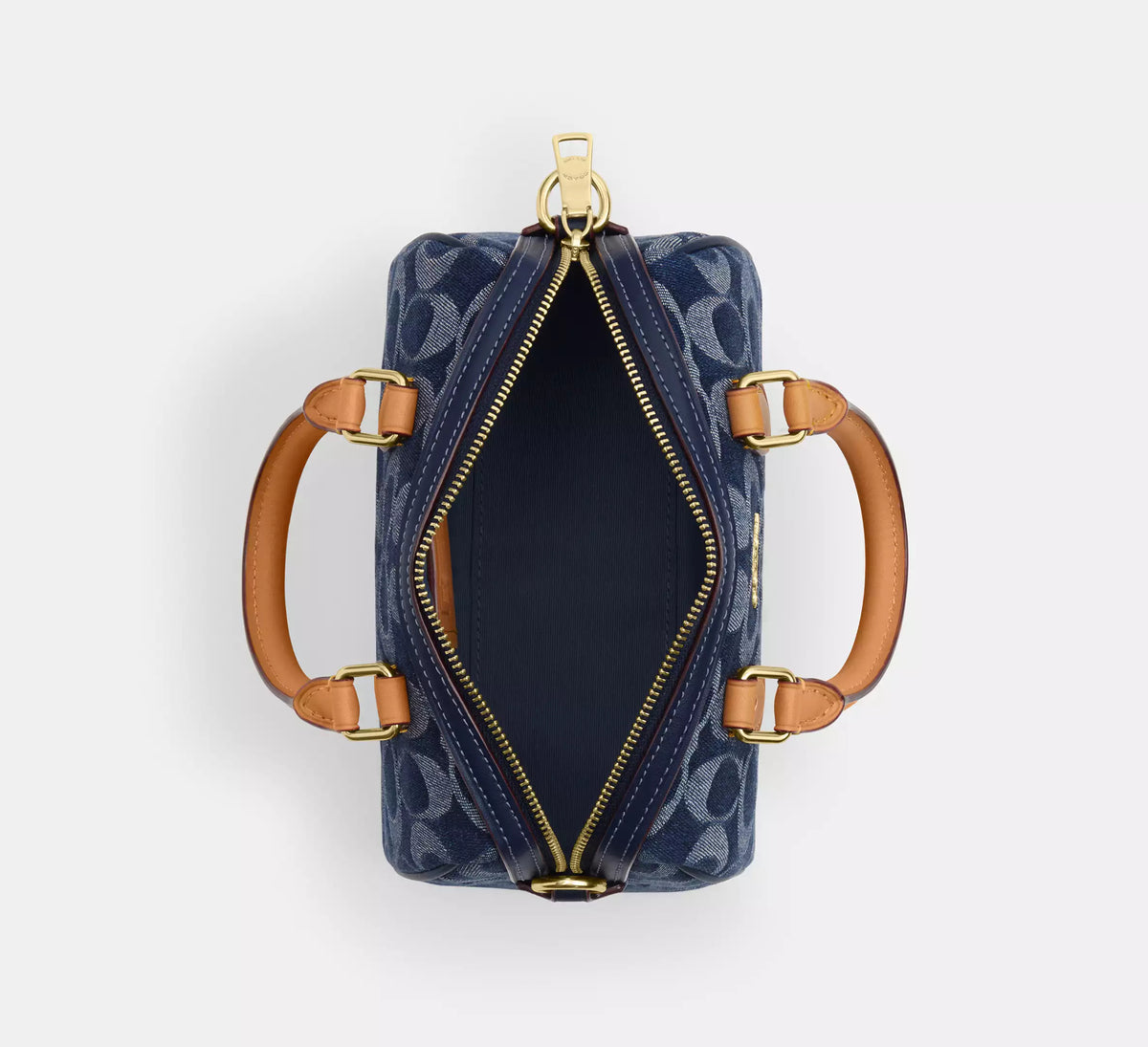 Mini Rowan Crossbody Bag In Signature Denim