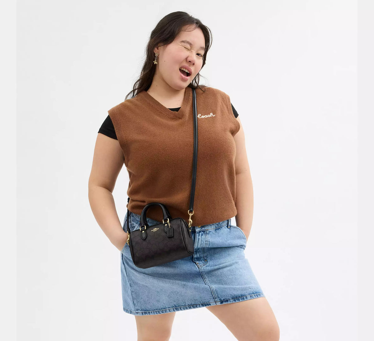 Mini Rowan Crossbody Bag In Signature Canvas
