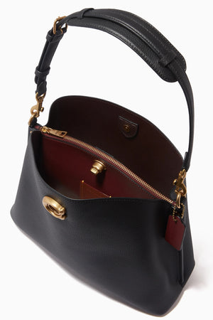 Willow Shoulder Bag in Pebble Leather
