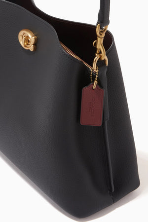 Willow Shoulder Bag in Pebble Leather