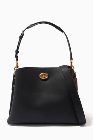 Willow Shoulder Bag in Pebble Leather