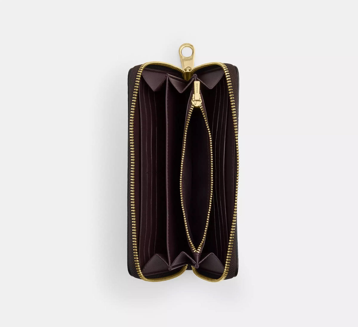 Long Zip Around Wallet in signature canvas