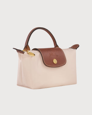 Le Pliage Original Pouch With Handle Beige