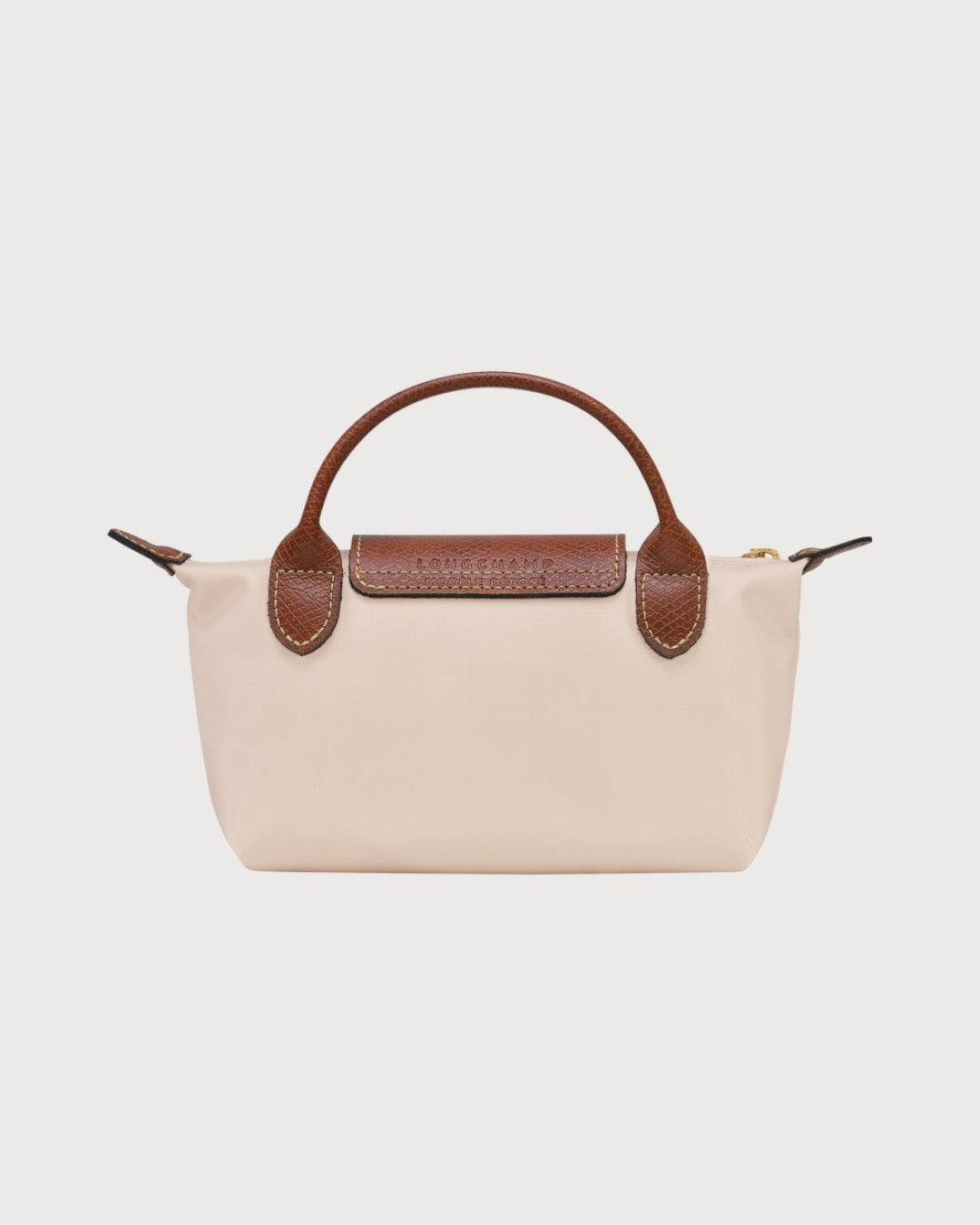 Le Pliage Original Pouch With Handle Beige