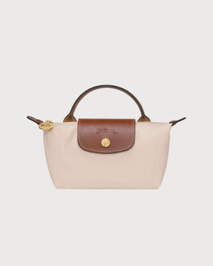 Le Pliage Original Pouch With Handle Beige