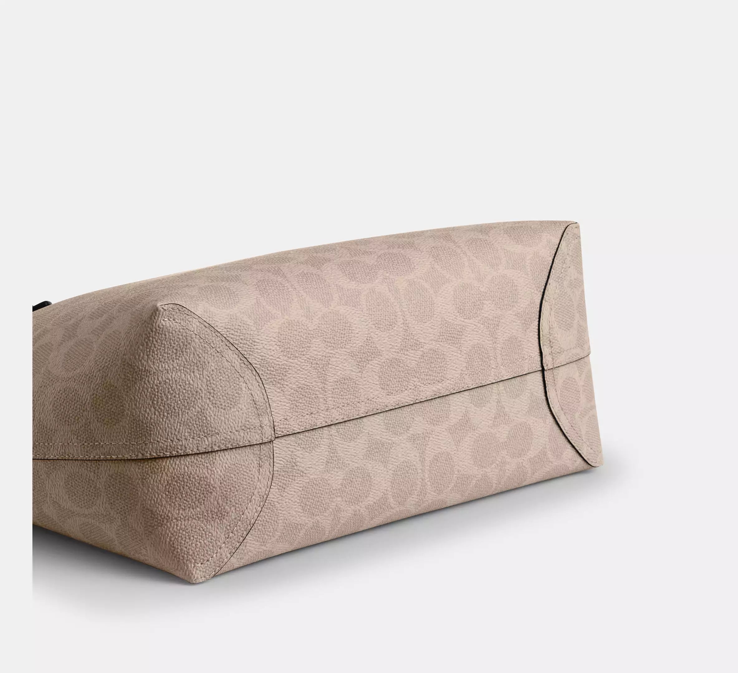 Medium City Tote Bag In Signature Canvas Sand Taupe