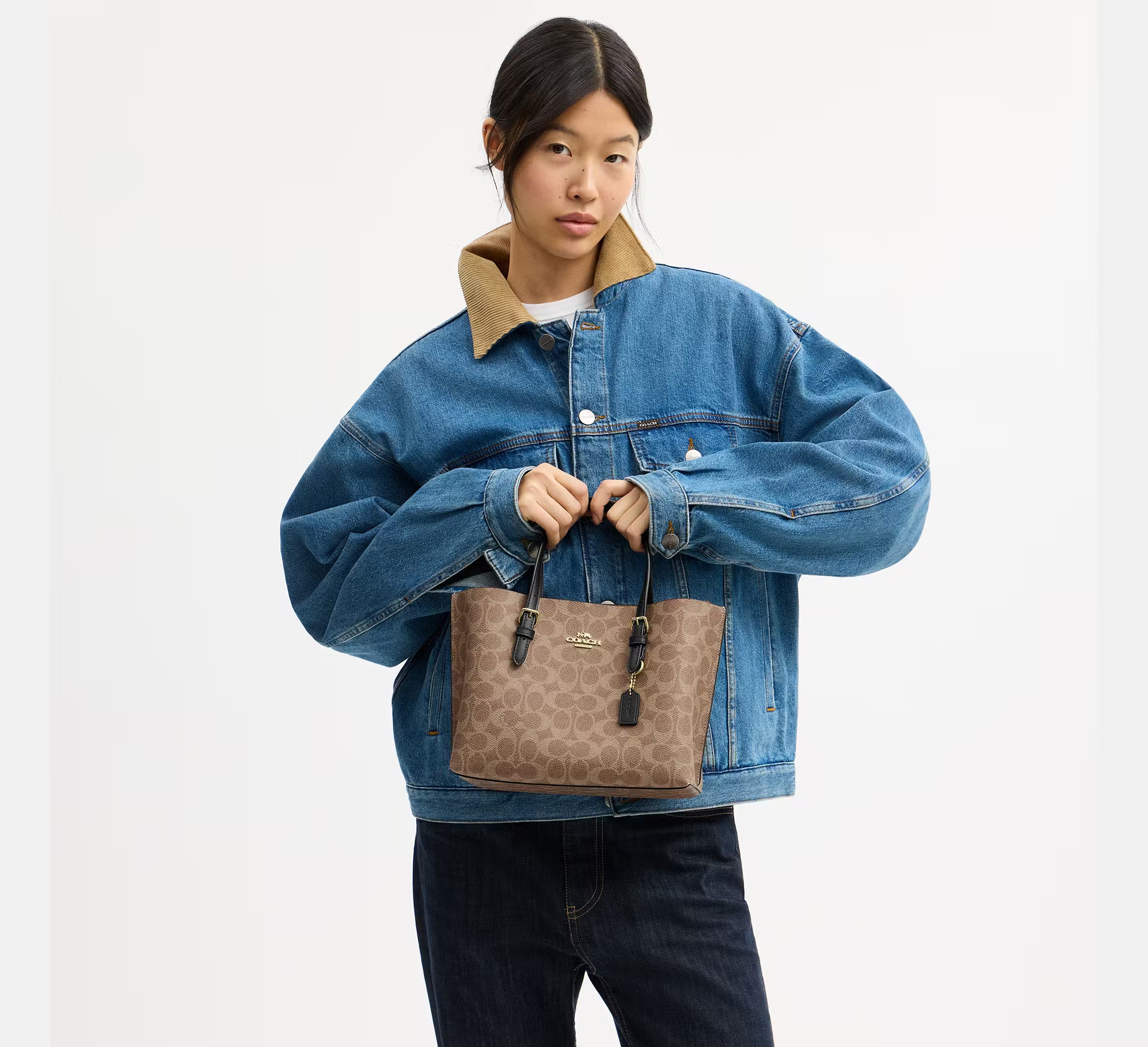 Mollie Tote Bag 25 Tan Brown