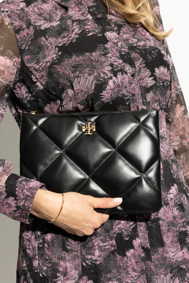 Tory Burch Black Kira Clutch Bag